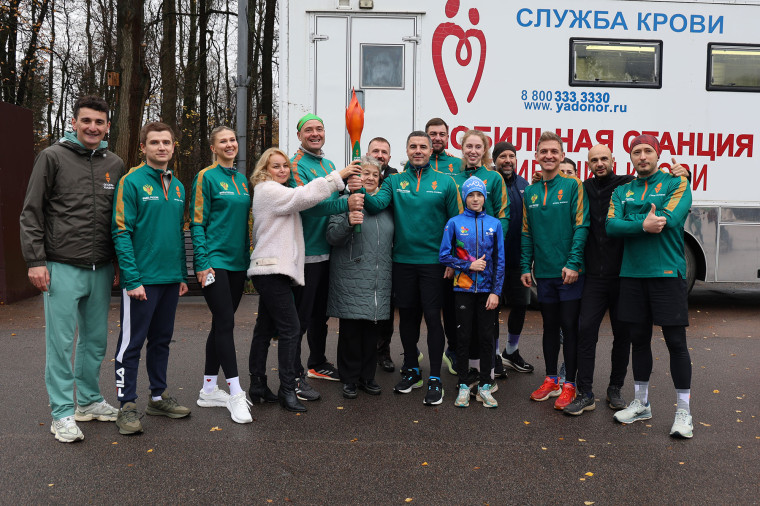 Алексей Эрк принял участие во Всероссийской эстафете факела «Огонь жизни».